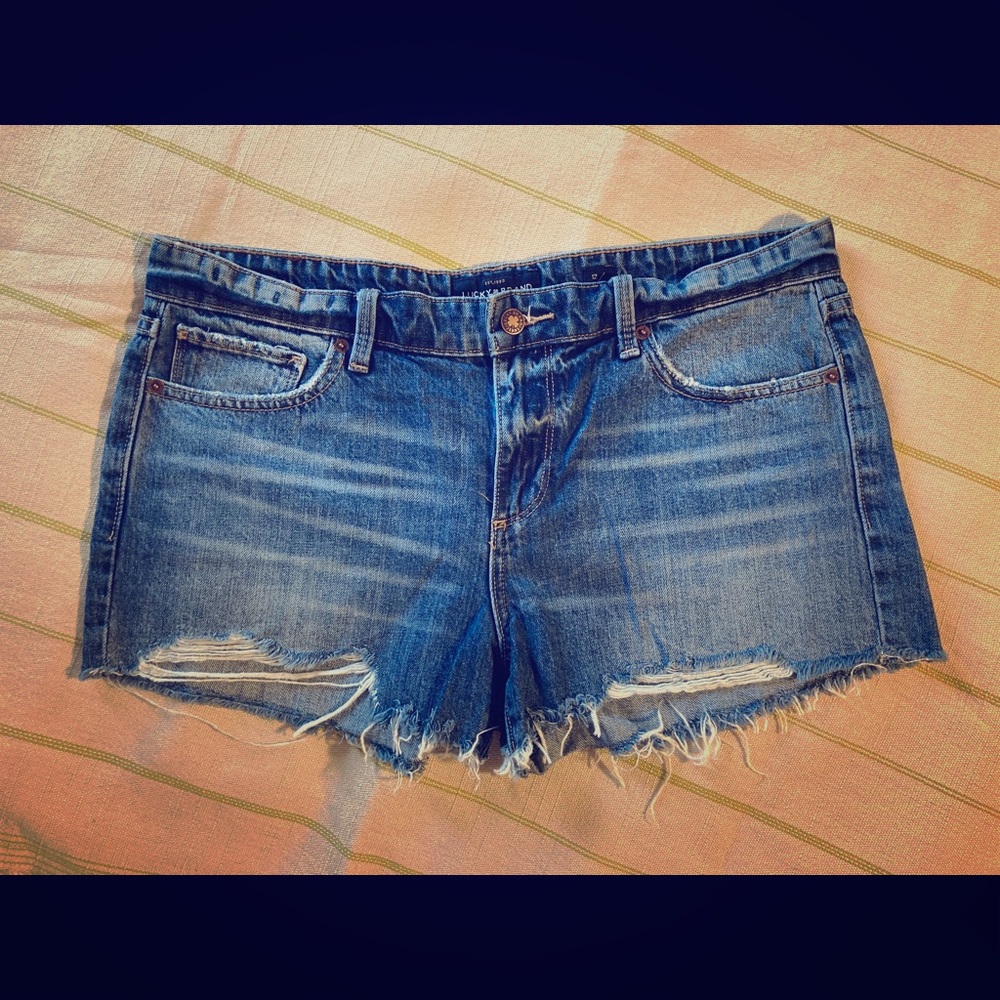 Lucky Brand  denim shorts cut off style size 12/31